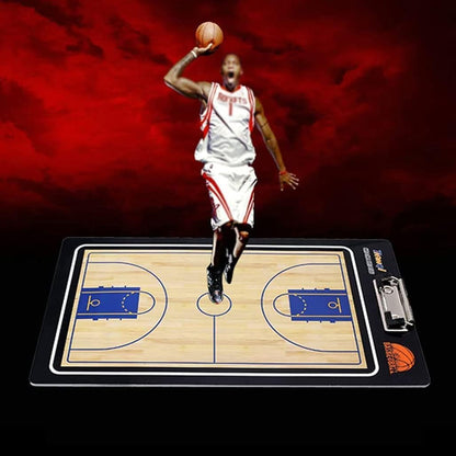Portable Basketball Dry Erase Coaching Board with 2‑in‑1 Marker