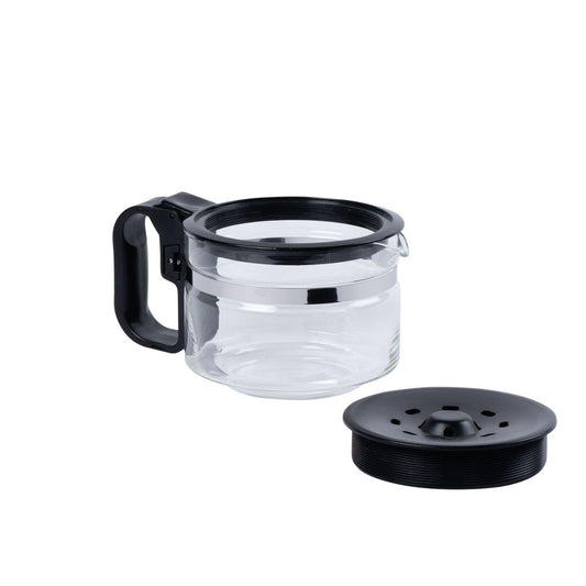 Fackelmann Universal Glass Coffee Pot Carafe, Adjustable Lid for 9-12 Cups