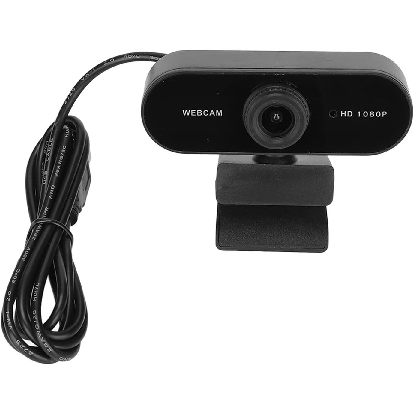 BONKZEBU 1080p HD USB Webcam with Microphone and 360° Rotation