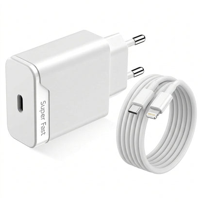 Fast Charger 25W Compatible with iPhone USB-C to lightning 