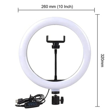 E-Zilla 10" Portable LED Makeup Ring Light Adjustable - Gomix Brands Outlet