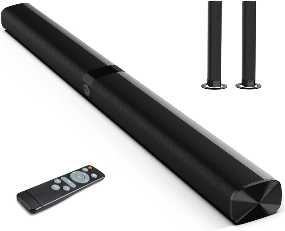 MZEIBO KY8000 30" Bluetooth Sound Bar, 50W 4-Channel 3D Surround