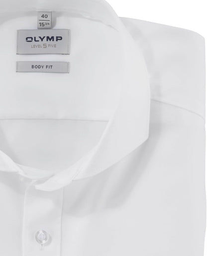 Olymp Level Five Men's Body Fit Business Shirt – Wrinkle‑Resistant Cotton