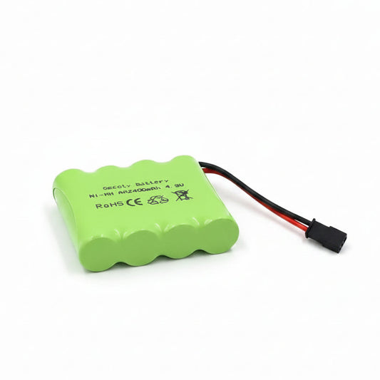 Gecoty 4.8V 2400mAh NiMH Rechargeable RC Battery Pack with JST Plug
