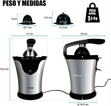 Silvano 34-EXPR-2108 Electric Citrus Juicer 160W White