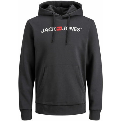 JACK & JONES Men's Cotton Pullover Hoodie: Comfortable, Stylish, Logo Design, Multiple Colors