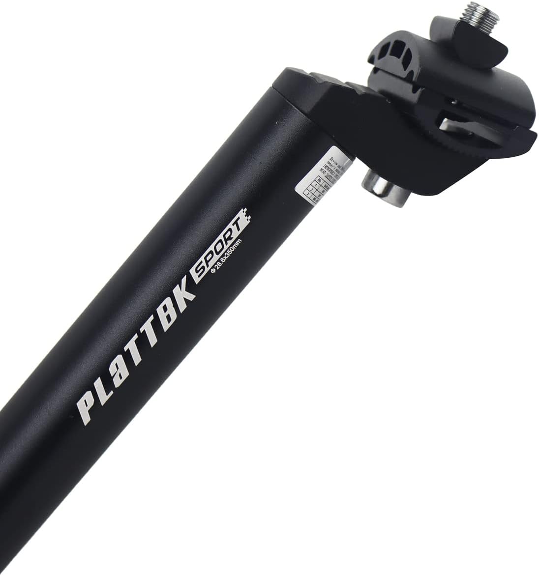 PLATTBK 350mm Aluminum Alloy Bike Seat Post – Multi-Size Black