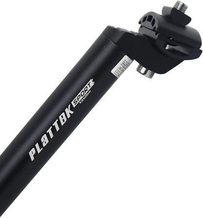PLATTBK 350mm Aluminum Alloy Bike Seat Post – Multi-Size Black