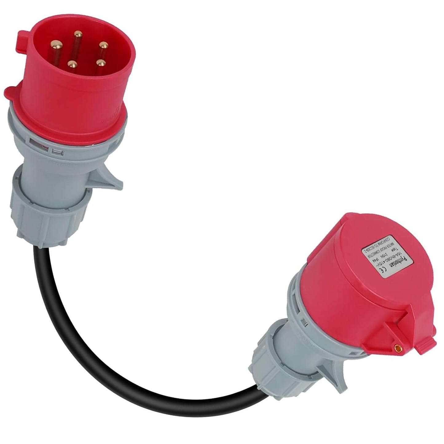 32A to 16A CEE Power Adapter with Circuit Breaker – IP44 Rated