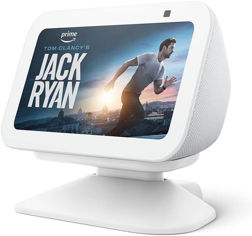 Amazon Echo Show 5 3rd Gen with Adjustable Stand Glacier White