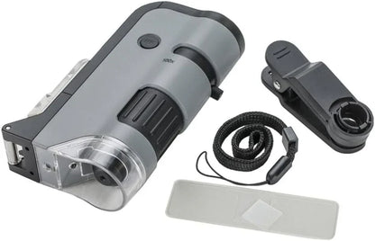 Carson MicroFlip 100x-250x Pocket Microscope with Smartphone Adapter - Gomix Brands Outlet