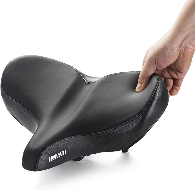 Oversized Memory Foam Bike Seat – Waterproof Extra‑Wide Comfort Saddle