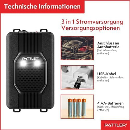 PATTLER® Ultrasonic Marten Repellent: Safe Car & Home Pest Control