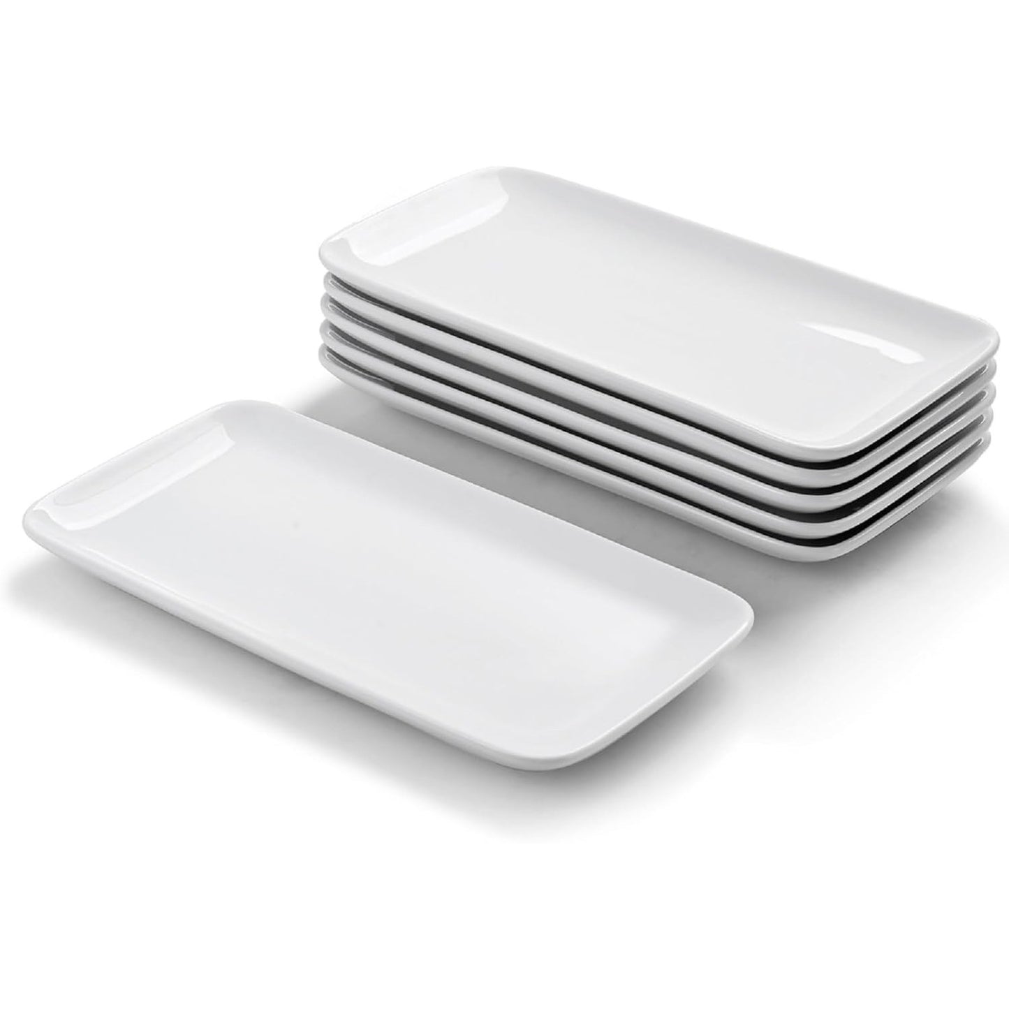 WishDeco Rectangular Plates Set of 6