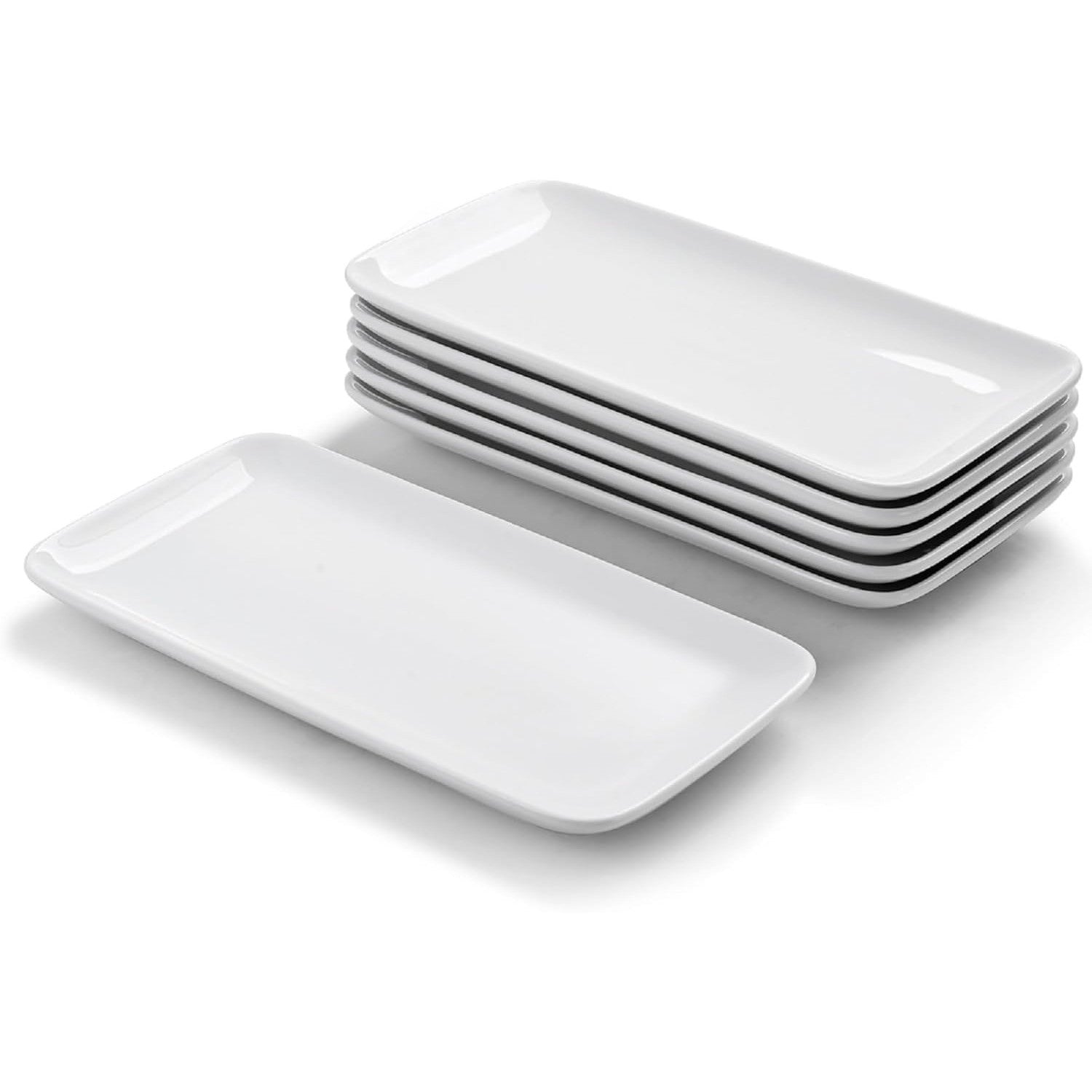 WishDeco Rectangular Plates Set of 6