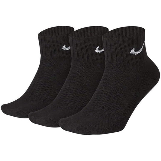 Nike One Quarter Cushioned Ankle Socks 3-Pack Dri-FIT Performance