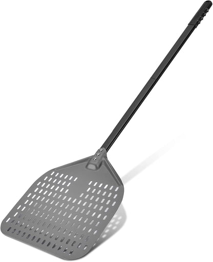 G.a HOMEFAVOR Perforated Pizza Peel with Removable 120‑cm Handle