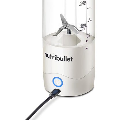 NutriBullet 60W Portable Blender, White 20oz Cup, USB‑C