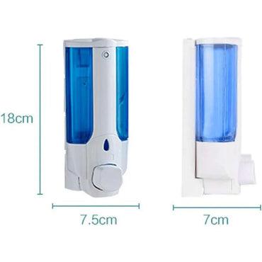 Refillable Chrome Wall-Mounted Liquid Soap Dispenser for Bathroom – 380ml - Gomix Brands Outlet