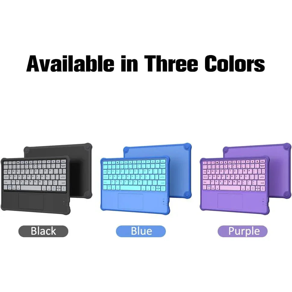 Purple Kids Wireless Bluetooth Keyboard for 10" Fire Tablet - Gomix Brands Outlet