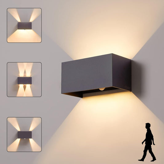 CELAVY LED Outdoor Wall Light with Motion Sensor Anthracite