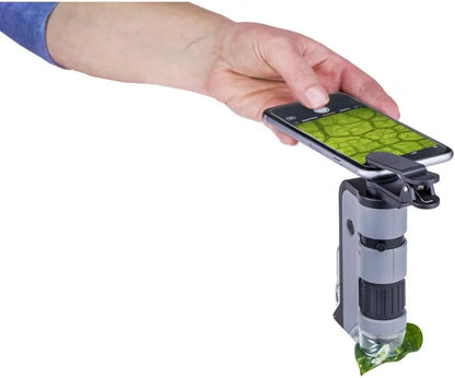 Carson MicroFlip 100x-250x Pocket Microscope with Smartphone Adapter - Gomix Brands Outlet