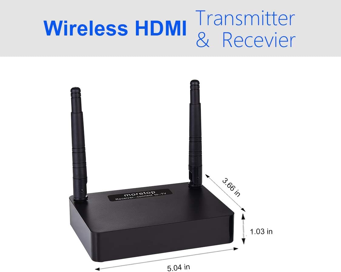 Moretop MT-HD3503 Wireless HDMI Transmitter and Receiver 500ft 1080p