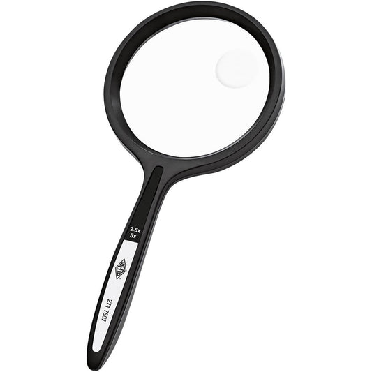 Wedo 2717507 4.8 cm Round Magnifier - Black