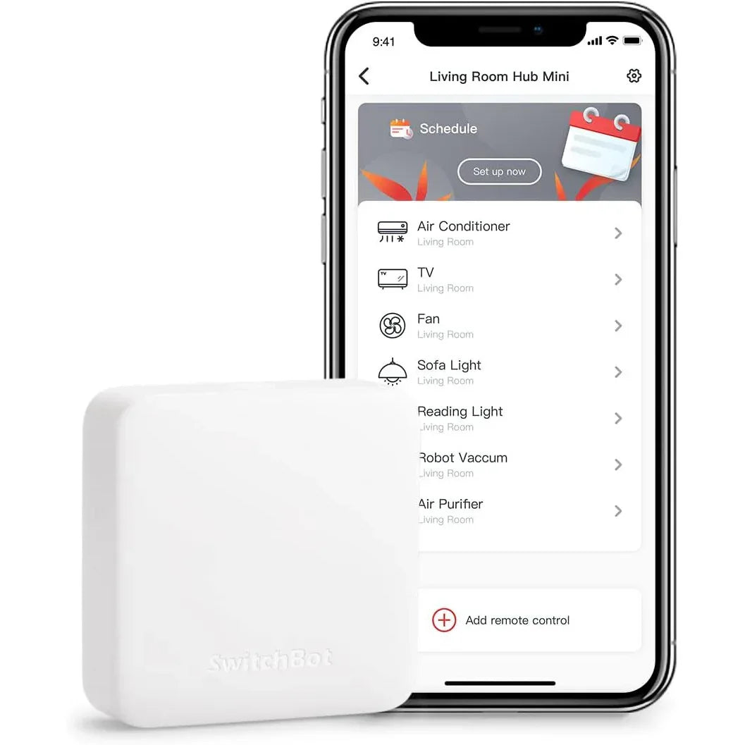 SwitchBot Hub Mini Smart Remote - IR Blaster, Link SwitchBot to Wi‑Fi (Support 2.4GHz), Control TV, Air Conditioner, Compatible with Alexa, Google Home, IFTTT (White) - Gomix Brands Outlet