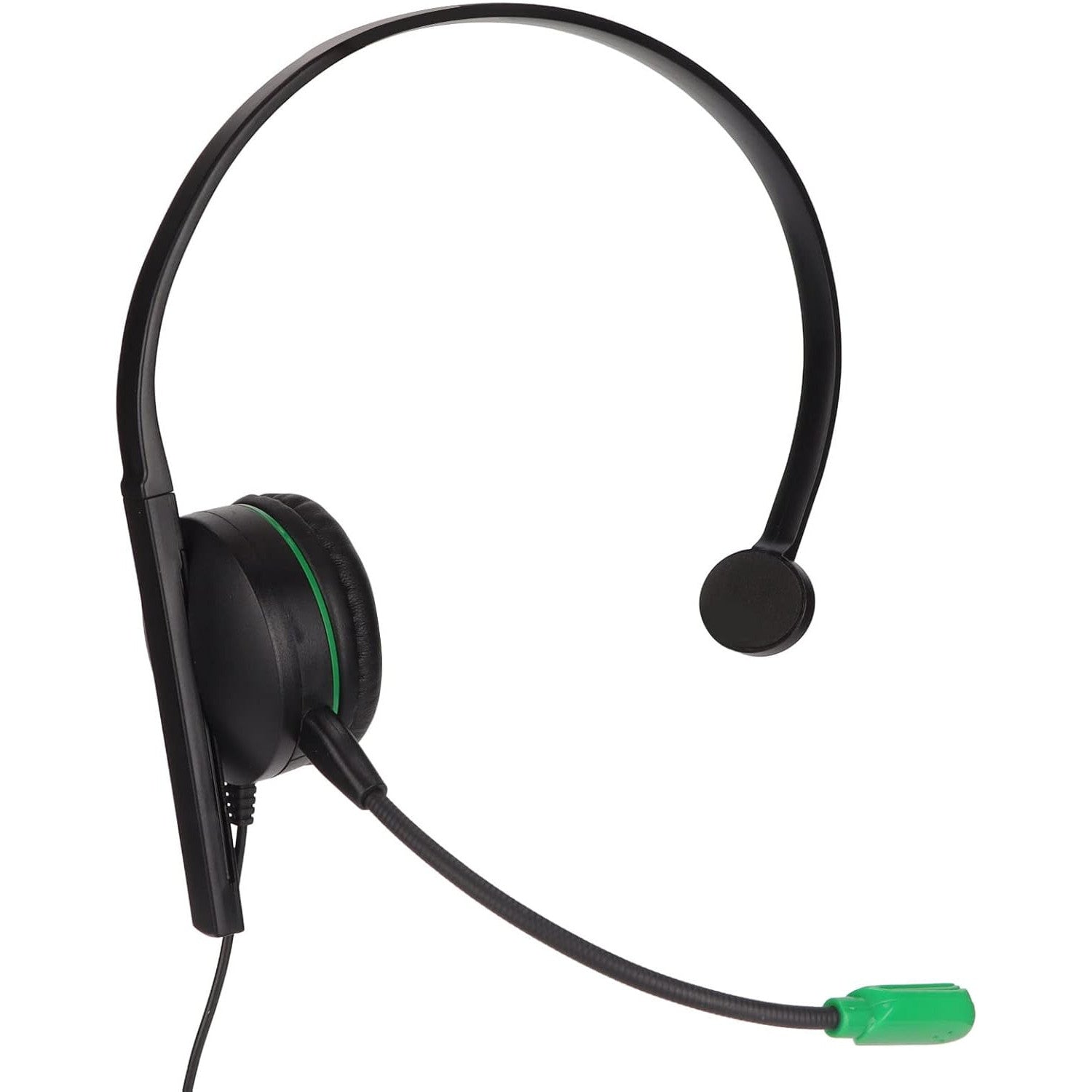 Adjustable Single-Ear Gaming Headset with Noise-Canceling Mic for PC