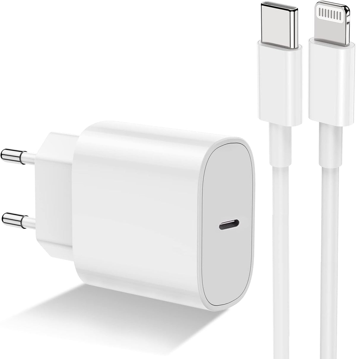 20W Fast Charger with 2m Cable for iPhone