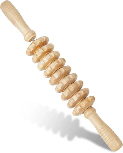 Liitrton Manual Wooden Fascia Massage Roller for Trigger Points & Cellulite Blasting - Gomix Brands Outlet
