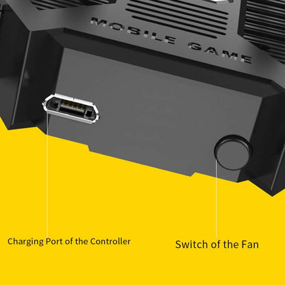 Fawoonu AK77 Mobile Gaming Controller: 6-Finger Trigger, Cooling Fan, iOS/Android