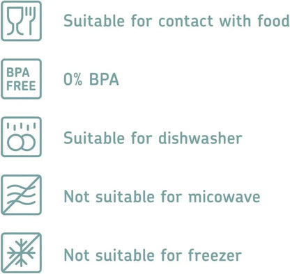 Mepal Stora Rectangular Tea Box 6 Compartments Transparent Dishwasher Safe - Gomix Brands Outlet