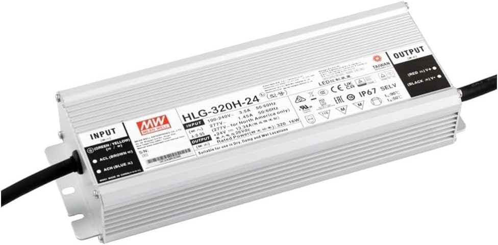Mean Well HLG-320H-24 320W 24V Switching Power Supply