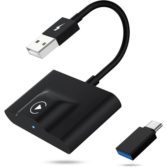 2024 Wireless CarPlay Adapter: Converts Wired to Wireless, Easy Plug & Play