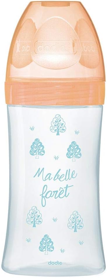 Dodie Anti-Colic Sensation+ Glass Baby Bottle with Flat Teat, 9oz