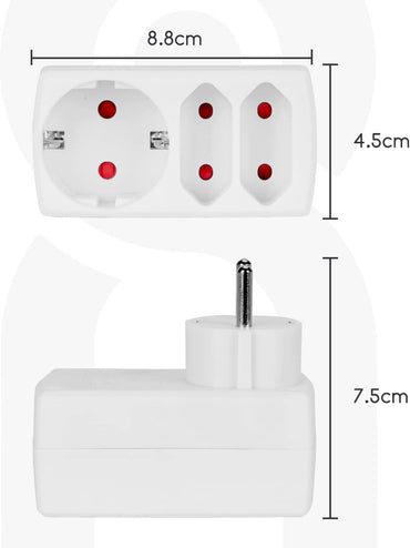 Portable 3 Way Power Socket