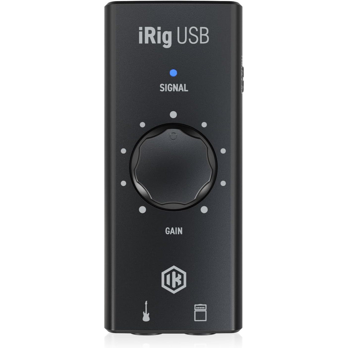IK Multimedia iRig USB Guitar Audio Interface with 24-bit 48kHz Recording, USB‑C, Headphone & Amp Out, Portable Practice Rig