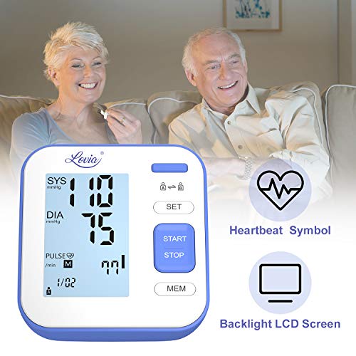 LOVIA Accurate Automatic Digital Upper Arm Blood Pressure Monitor, Home Use