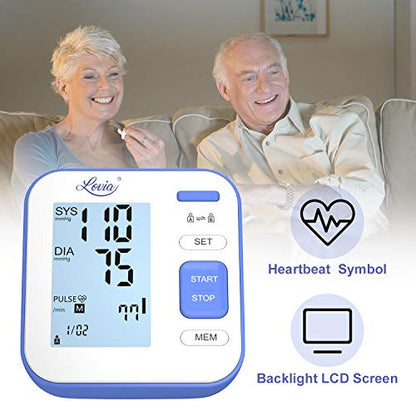 LOVIA Accurate Automatic Digital Upper Arm Blood Pressure Monitor, Home Use