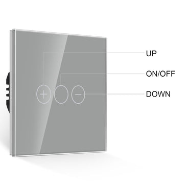 JIMEIDA Grey Touch Dimmer Switch for LED Lights – 86mm