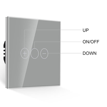 JIMEIDA Grey Touch Dimmer Switch for LED Lights – 86mm