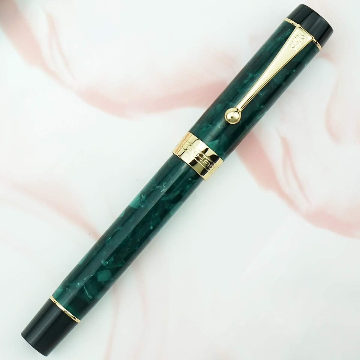 Jinhao 100 Fountain Pen Celluloid Classic, #6 Nib with Converter