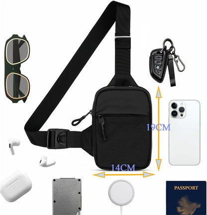Waterproof Mini Sling Crossbody Bag for Men Women