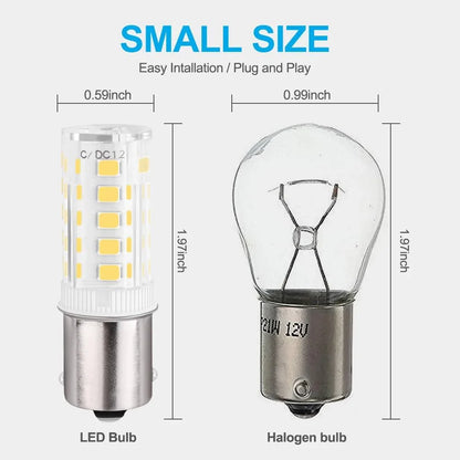 HRYSPN 4-Pack 1156 BA15S LED Bulb 12V-24V Daylight White - Gomix Brands Outlet