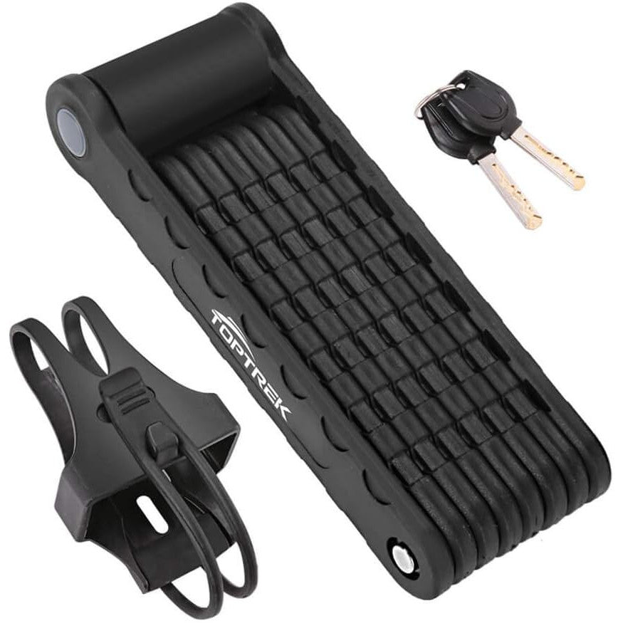 Toptrek 94cm 8-Joint Folding Bike Lock with Bracket