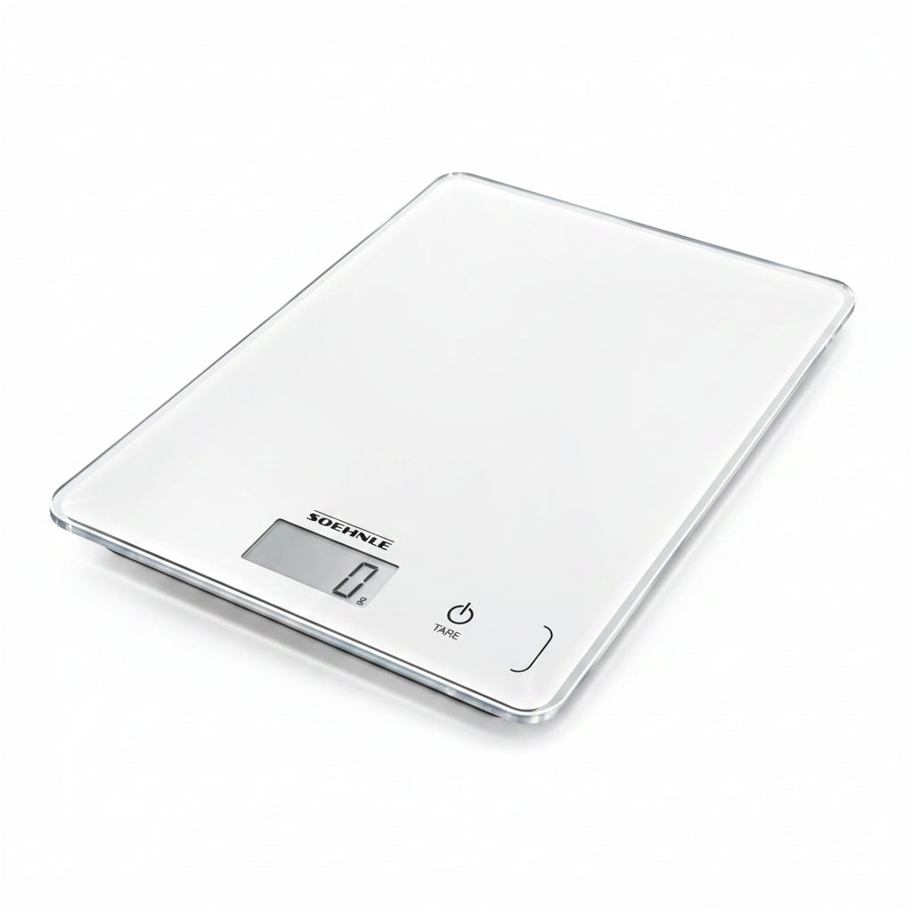 Soehnle Page Compact 300 Digital Kitchen Scale 5 kg 1 g Precision LCD Sensor Touch White