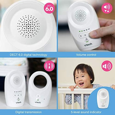 VTech DM1111 Enhanced Range Digital Audio Baby Monitor White