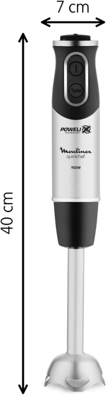 Moulinex Quickchef 3-in-1 1000W Immersion Blender with 0.8L Cup